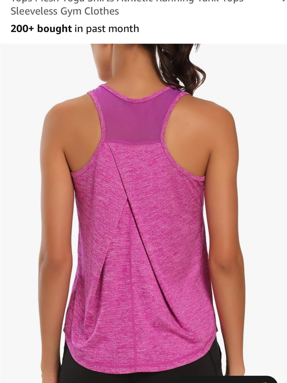 Women’s Pink Racerback Active Tank Top